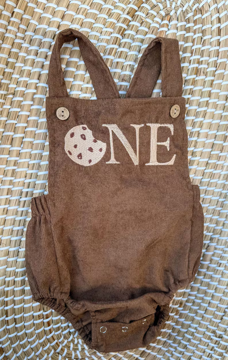 Custom Cookie ONE Romper - Kids First Birthday Outfit
