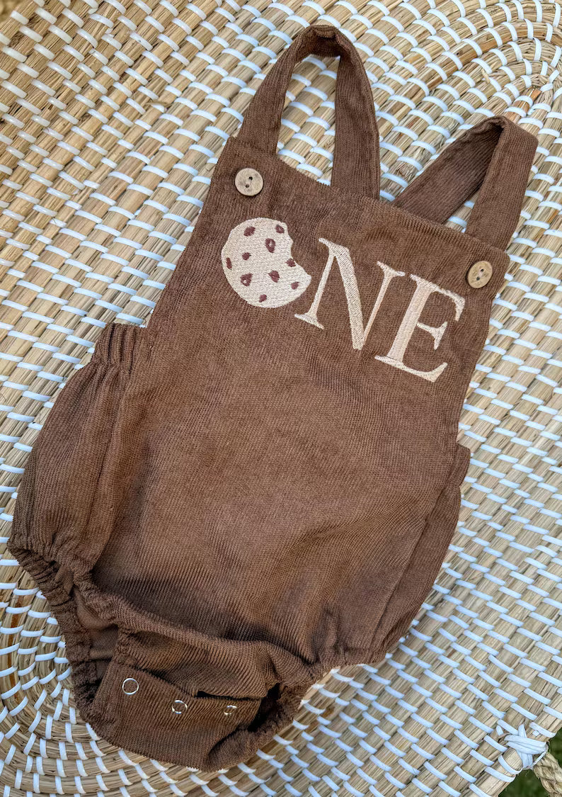 Custom Cookie ONE Romper - Kids First Birthday Outfit