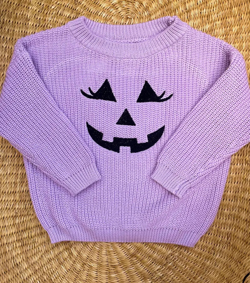 Jack-O-Lantern Sweater - Kids Halloween Outfit