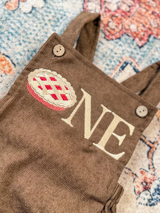 Custom Pie ONE Romper - Kids First Birthday Outfit