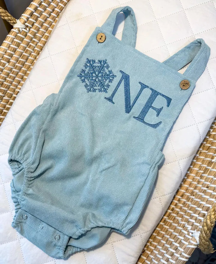 Snowflake ONE Romper - Kids First Birthday Outfit