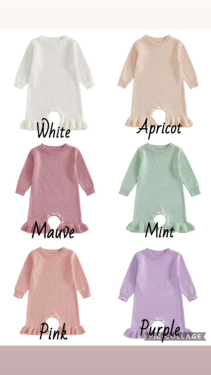 Christmas Tree Romper - Girls Personalized Outfit