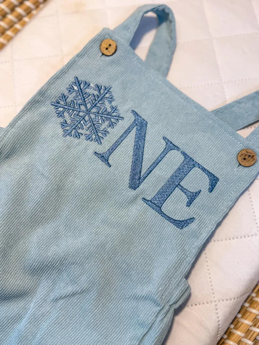 Custom Snowflake ONE Romper - Kids First Birthday Outfit