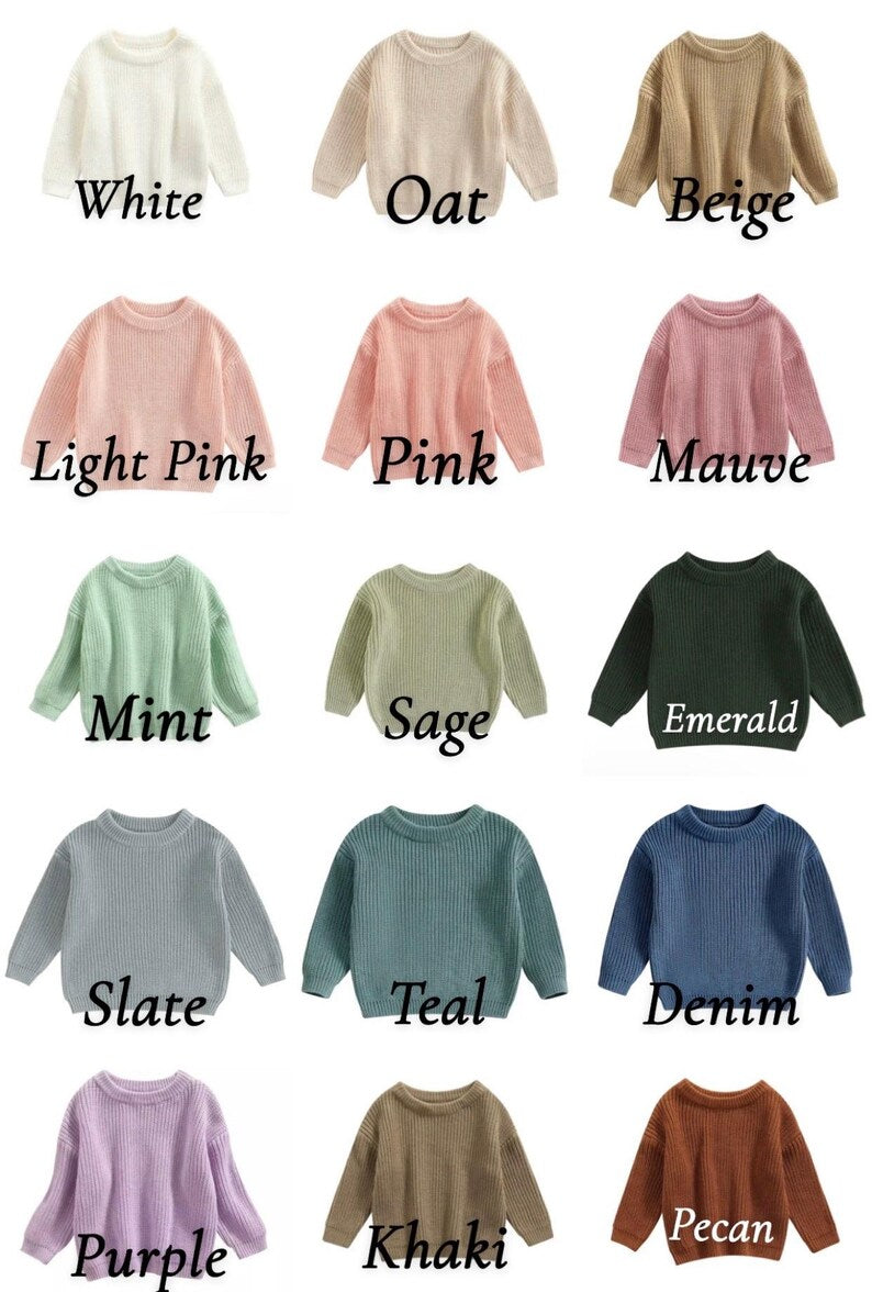 Teddy Bear Monogram Kids Personalized Sweater